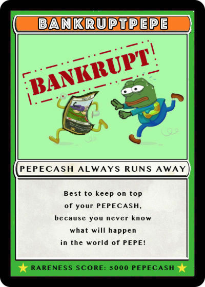 Rare Pepe - BANKRUPTPEPE