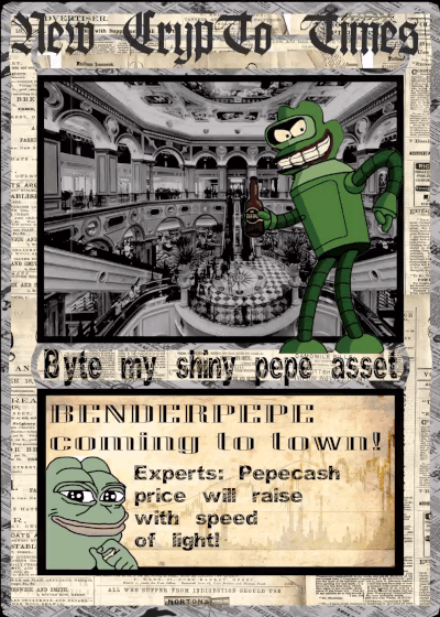 Rare Pepe - BENDERPEPE