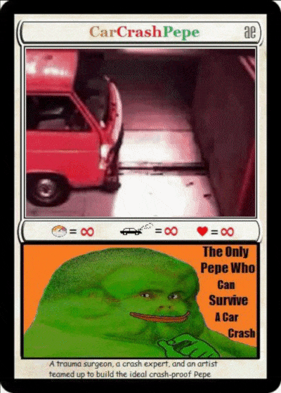 Rare Pepe - CARCRASHPEPE