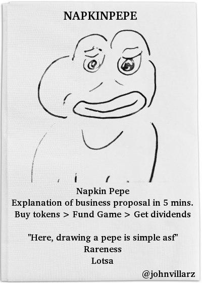 Rare Pepe - NAPKINPEPE