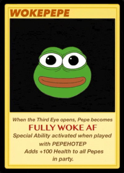 Rare Pepe - WOKEPEPE